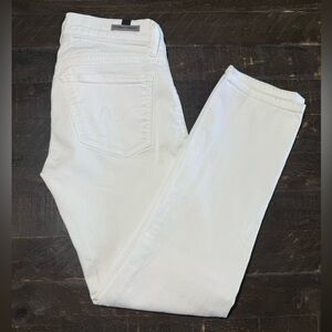 Citizens of Humanity White Denim Phoebe Jeans Sz 24 Spring Summer Easter Party
